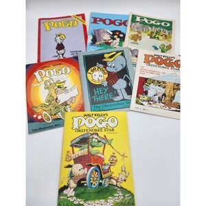 Lot of (7)Pogo The Okefenokee Star Magazine #1,2,3,4, 6, 7 Walt Kelly & Coloring